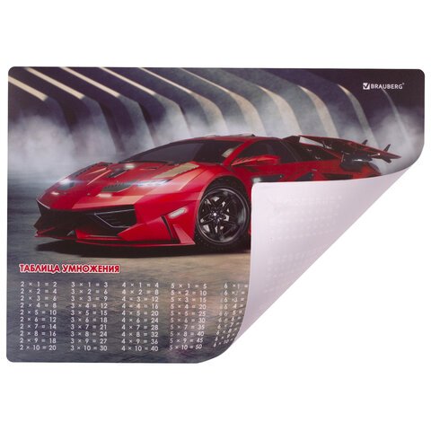 Настольное покрытие BRAUBERGА3+пластик46×33 см«Sport Car»270401