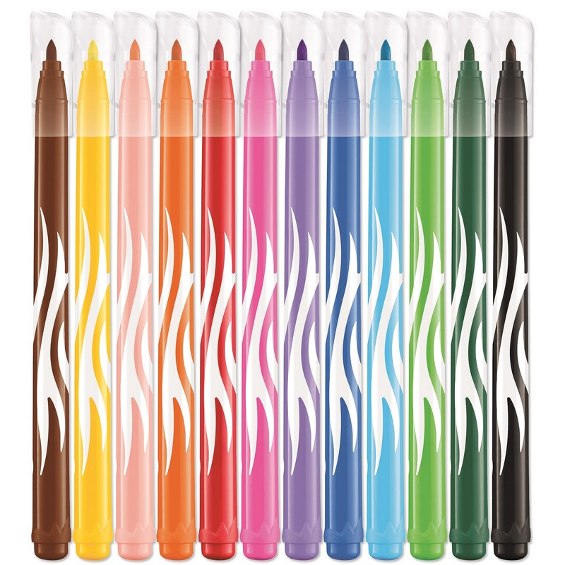 Фломастеры Maped Color'peps 12 цветов + карандаши 15 цветов