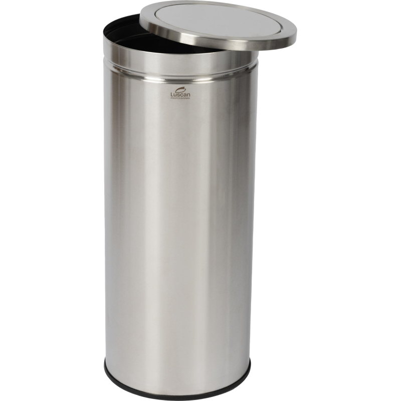 Ведро мусорное (урна) с качающ. крышкой нерж. сталь Luscan Professional 30л