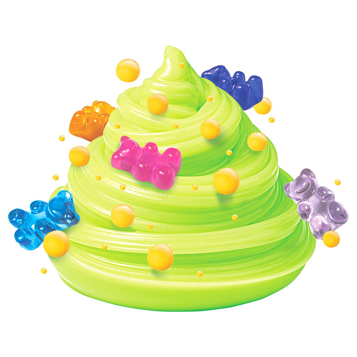 Слайм с добавками для замешивания Slime «Dessert Duet», банановый бум/клубничный взрыв/яблочный краш/взрывной чизкейк, ассорти