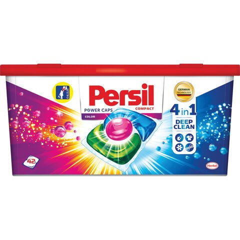 Средство для стирки в капсулах 42 шт. PERSIL (Персил) Power caps Color, для цветного белья