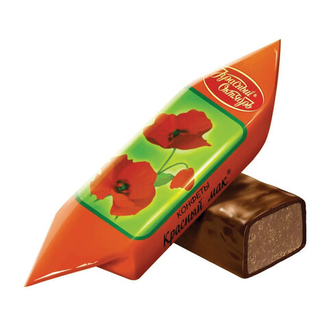 Конфеты шоколадные КРАСНЫЙ ОКТЯБРЬ «Красный мак», 1 кг, пакет