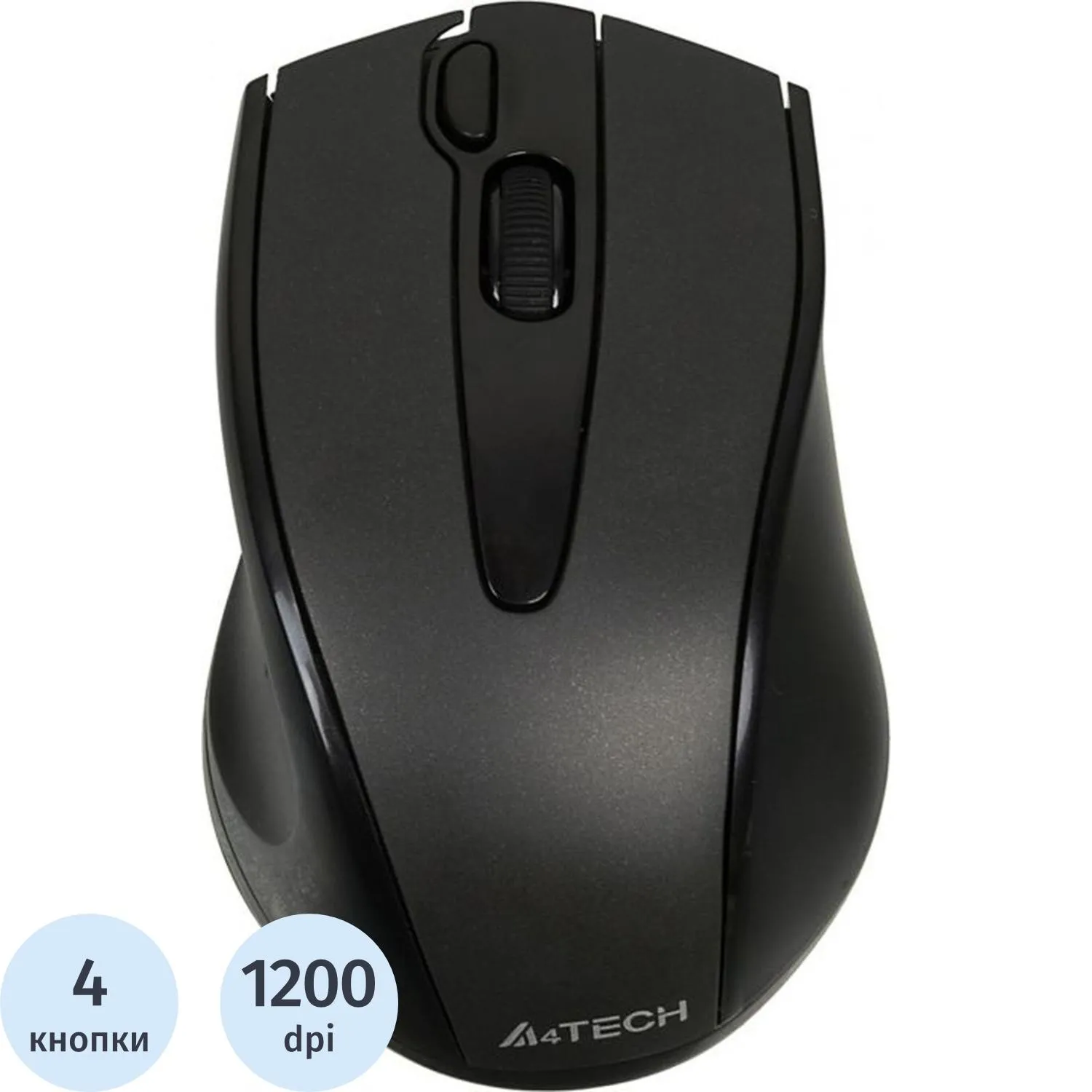 Мышь компьютерная A4Tech V-Track G9-500F чер опт (1000dpi) беспровод USB1.1