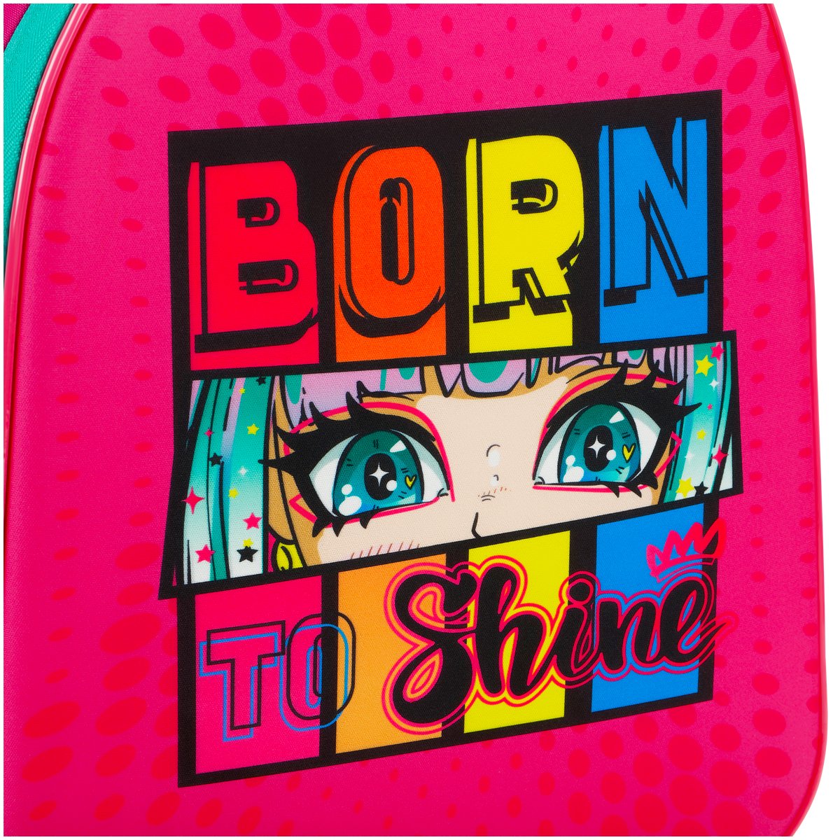 Ранец ArtSpace School Friend Light «Born to Shine» 35×29×12см, 2 отделения, 2 кармана, анатомическая спинка