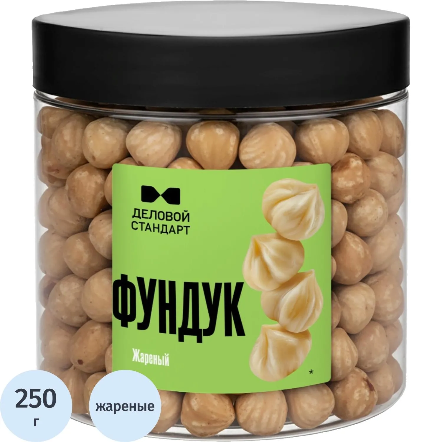превью Фундук Деловой Стандарт жареный в банке, 250 г