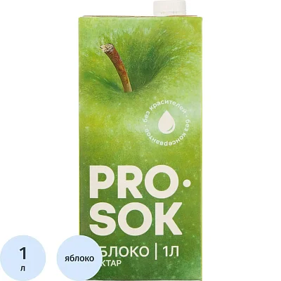 Нектар PRO SOK Яблоко, 1л