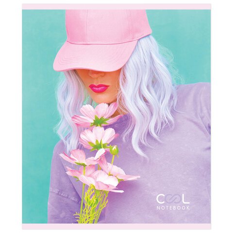 Тетрадь А5 48 л. ПЗБМ, скоба, клетка, Soft Touch, выборочный лак, «Лучшая подруга» (5 видов), 029326