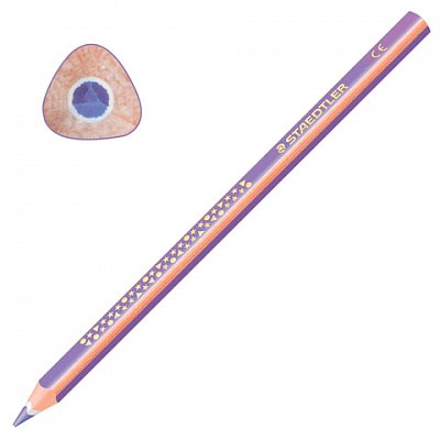 Карандаш цветной утолщенный STAEDTLER «Noris club», 1 шт., трехгранный, грифель 4 мм, фиолетовый