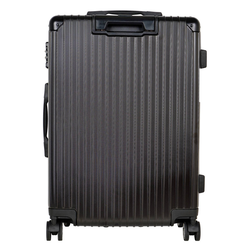 Чемодан Р5688 (3-ой) Black черный (24) пластик PC средний