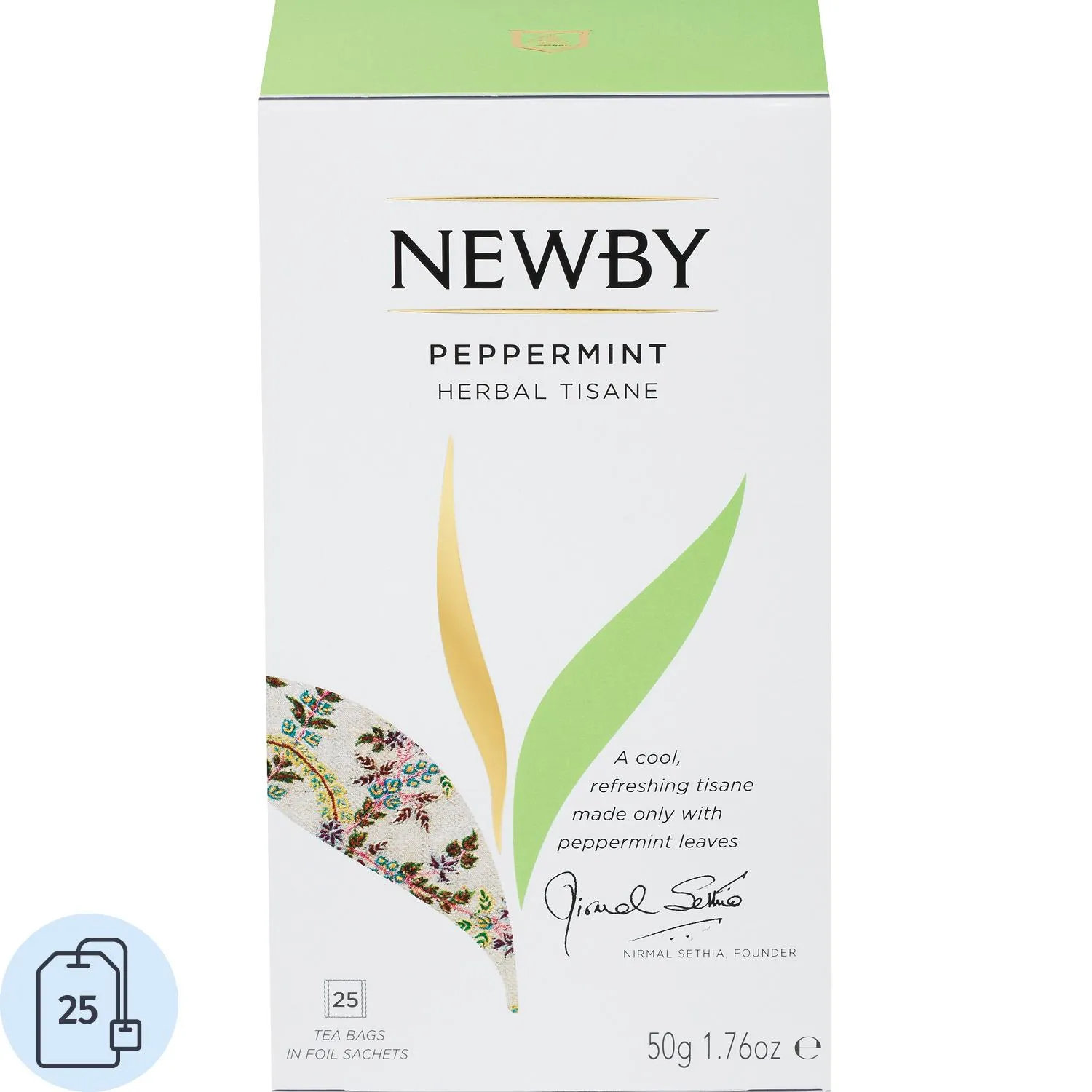 Чай травяной Newby Peppermint 25 пакетиков