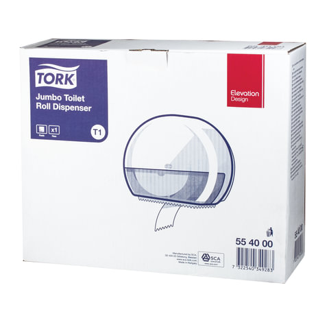 Держатель для туалетной бумаги Tork Elevation 554000 в больших рулонах плас
