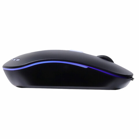 Мышь проводная бесшумная SMARTBUY 288-K, USB, 2 кнопки + 1 колесо, оптическая, черная, 02019