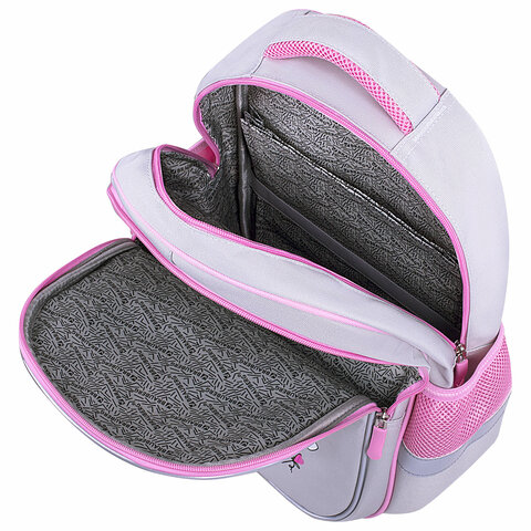 Рюкзак BRAUBERG FAVOUR, 2 отделения, 3 кармана, «Fluffy kittens», 40×29х15 см