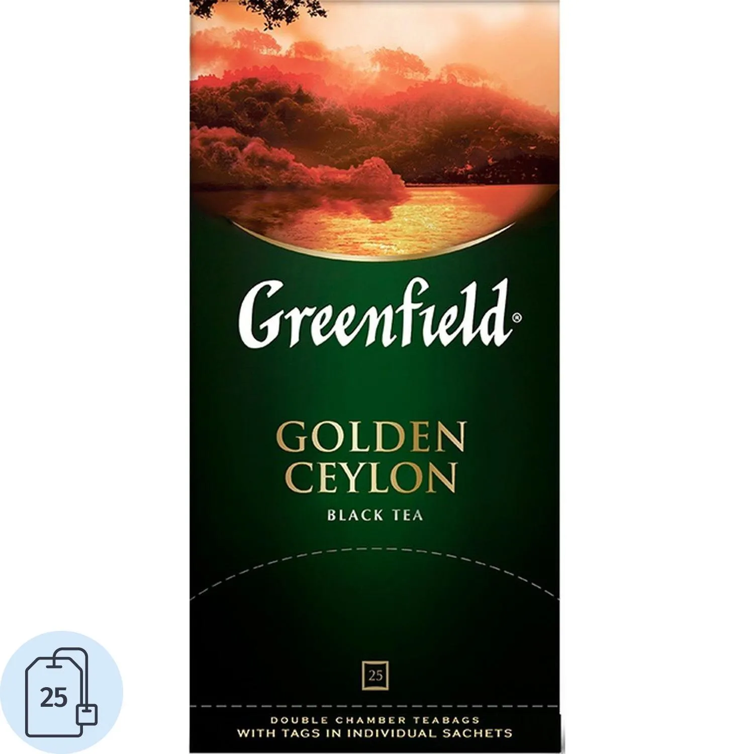 Чай чёрный Greenfield Golden Ceylon 25 пакетиков