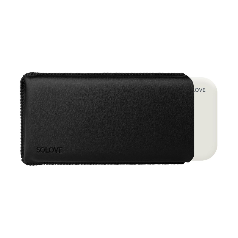 Внешний аккумулятор SOLOVE (Mi) 001M+ 10000mAh, кожаный чехол, белый