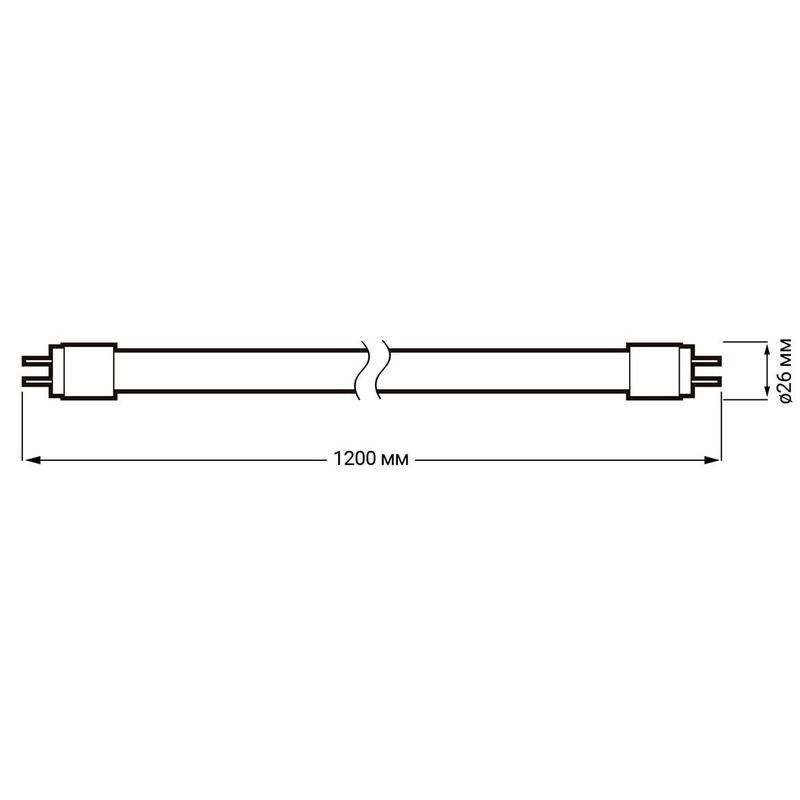 Лампа светодиодная JazzWay PLED T8 20Вт G13 4000К 1600Лм 265В 1032515