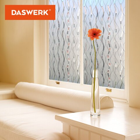 Пленка на окно самоклеящаяся статическая БЕЗ КЛЕЯ солнцезащитная 75×150 см «Пламя» DASWERK608592