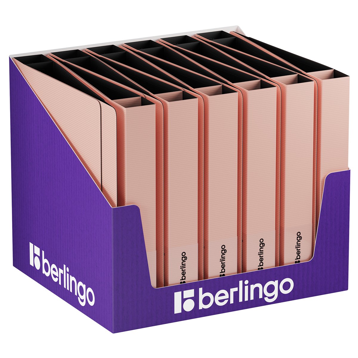 Папка на 4 кольцах Berlingo «Instinct» А5, 35мм, 700мкм, D-кольца, с внутр. карманом, фламинго