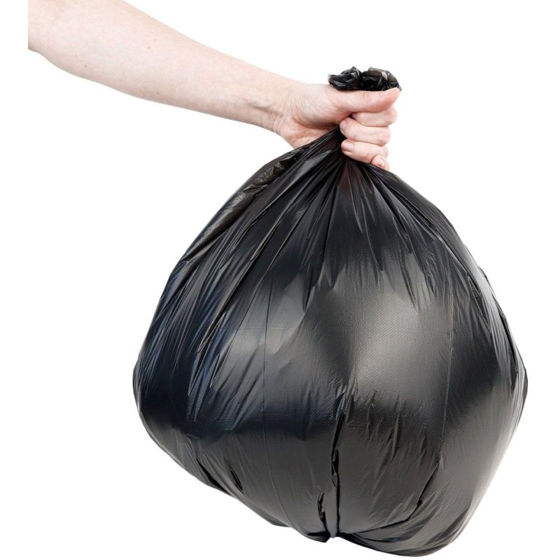 Мешки для мусора ПВД 30л 50×60см 12мкм черные 30шт/рул, ТЯ