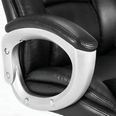 Кресло офисное BRABIX PREMIUM «Grand EX-501», рециклированная кожа, черное, 531950