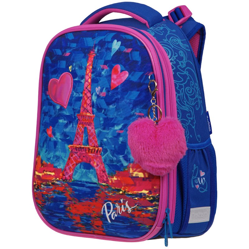 превью Ранец Berlingo Expert Max «Eiffel Tower» 37×28×16см, 2 отд, анатомическая спинка, дождевик в комплекте