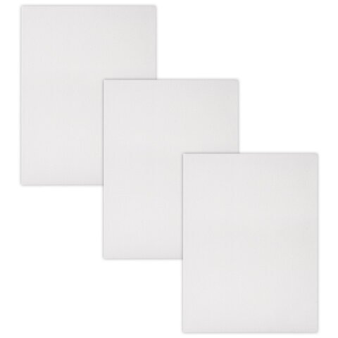 Холсты на подрамнике, набор 3 штуки, BRAUBERG ART BASIC, 30×40 см, 280 г/м2, хлопок, грунт