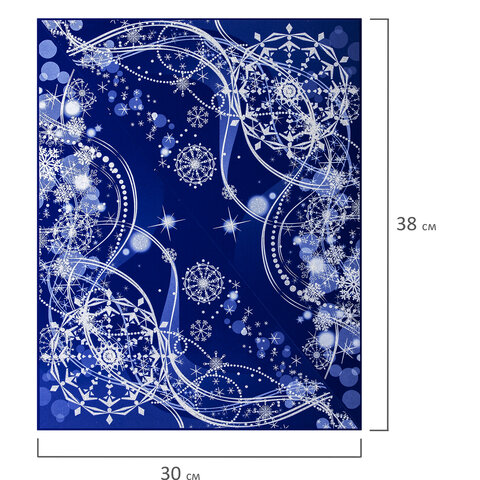Украшение для окон и стекла ЗОЛОТАЯ СКАЗКА «Зимние узоры 2», 30×38 см, ПВХ