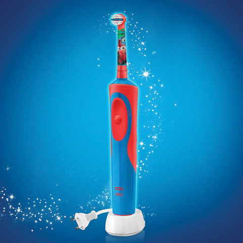 Зубная щетка электрическая детская ORAL-B (Орал-би) серия «Тачки», 3+ лет, D12.513K