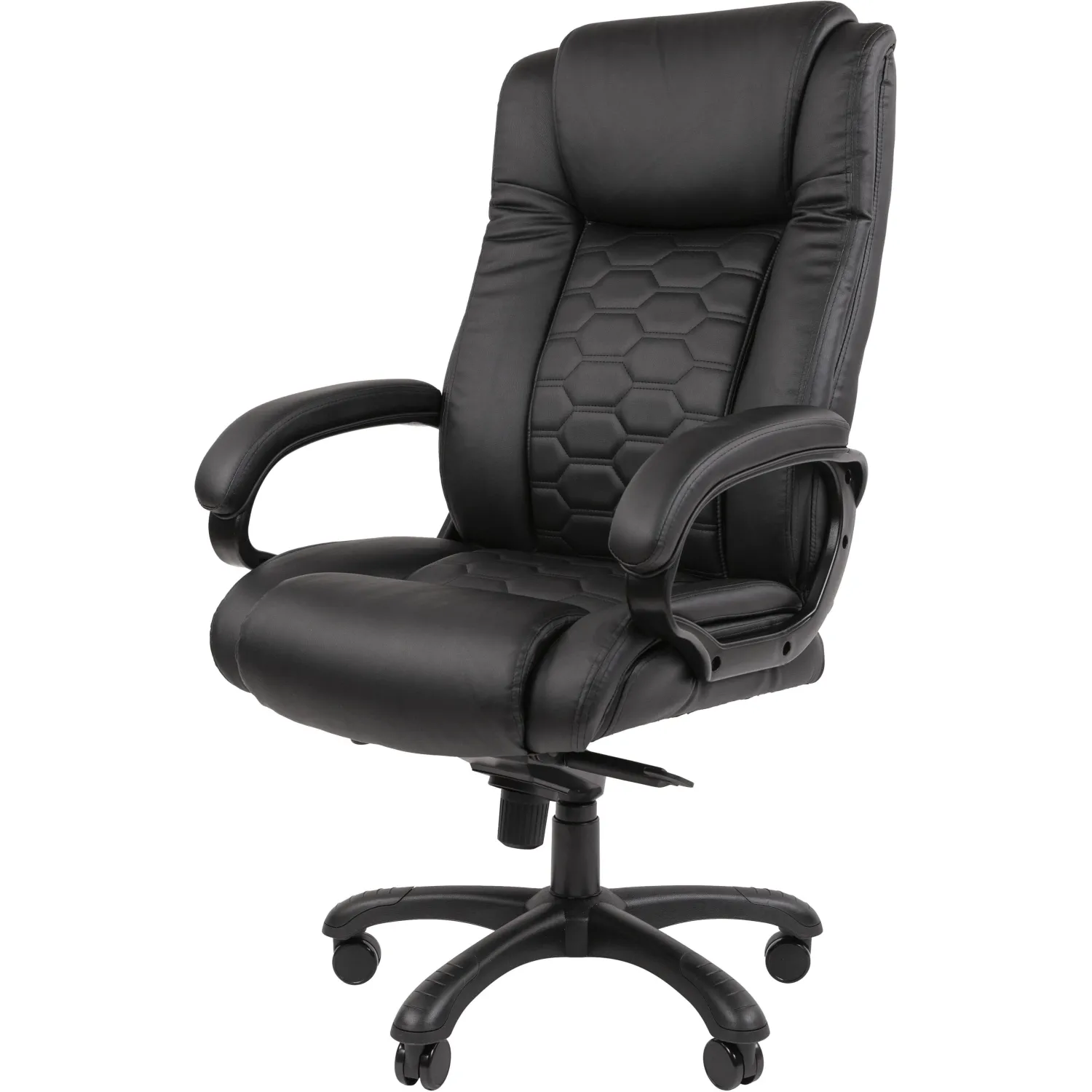 Кресло для руководителя Комус Мебель (Easy Chair) Easy Chair 641 чёрное (экокожа, пластик)