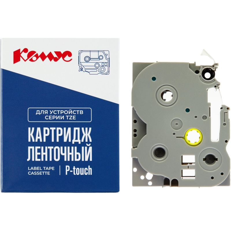 Картридж Комус TZE-651(Brother TZE-651 черный на желтом,24мм/8м)