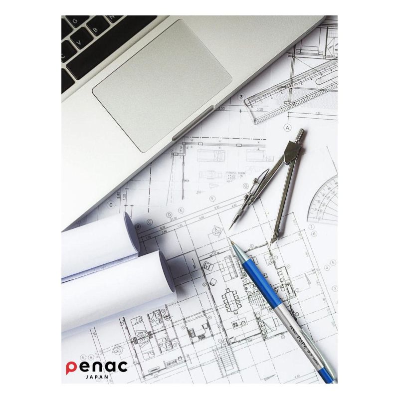 Карандаш механический PENAC PEPE 0.5мм НВ кор металлический/синий SB0102-11