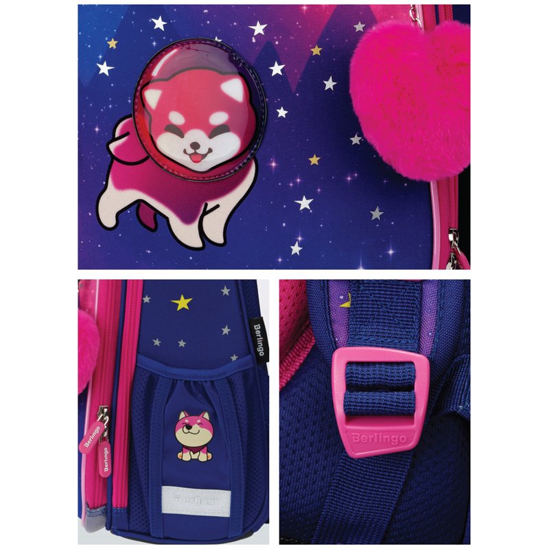 Ранец Berlingo Expert «Akita boy» 37×28×16см, 2 отделения, 2 кармана, анатомическая спинка
