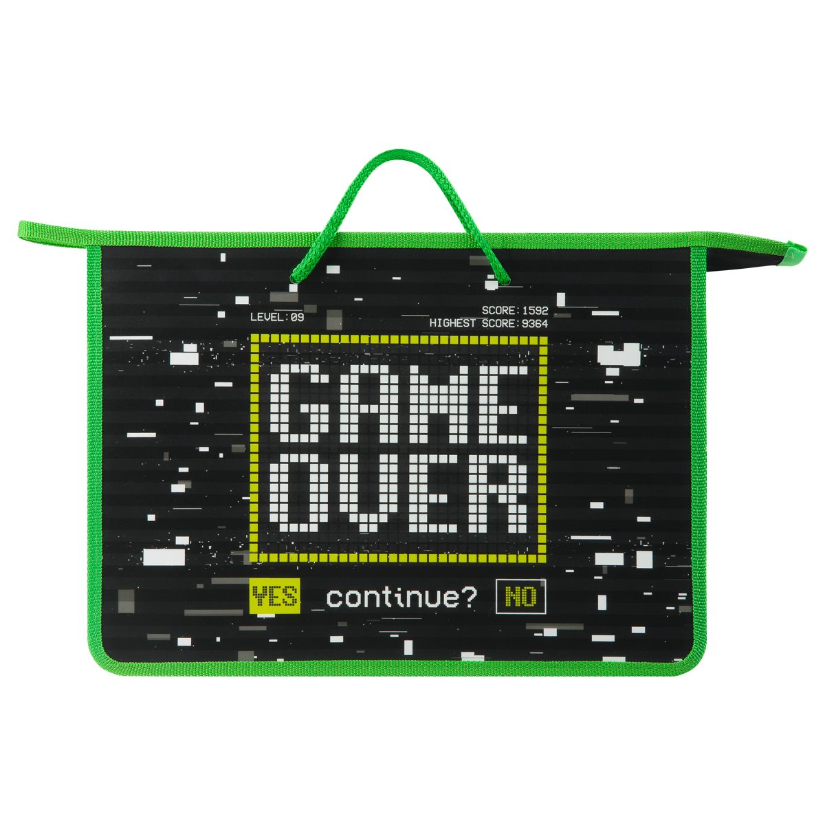 Папка с ручками А4 ArtSpace «Game Over», пластик, на молнии, 75мм