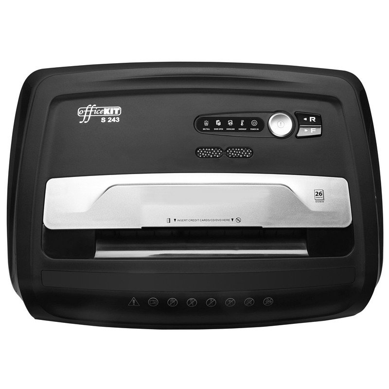 Уничтожитель документов Office Kit S243 4-й уровнь секретности объем корзины 26 л
