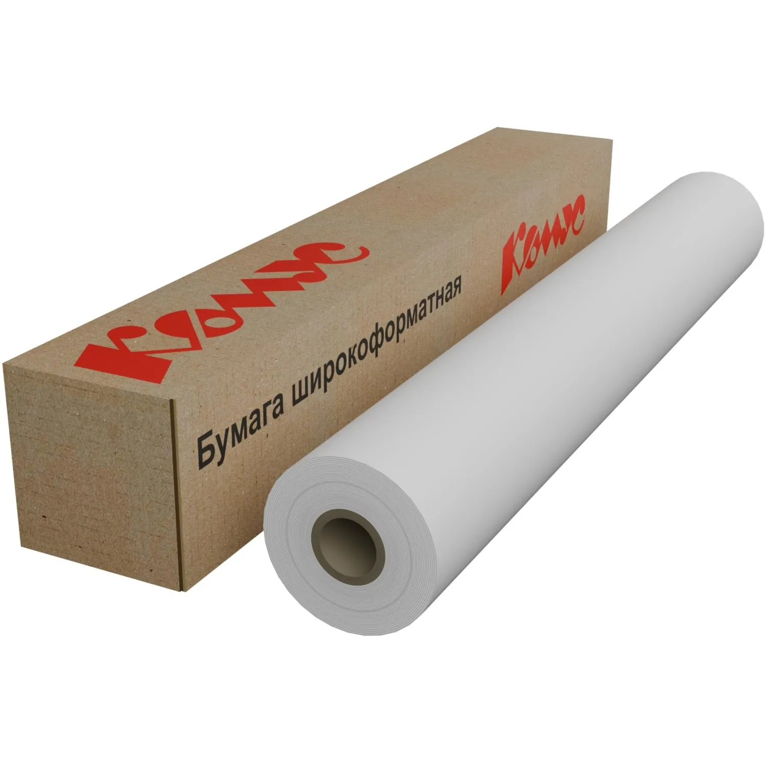 Бумага широкоформатная Комус (ProMega engineer Bright white) (90 г/кв.м, длина 45 м, ширина 610 мм, диаметр втулки 50.8 мм)