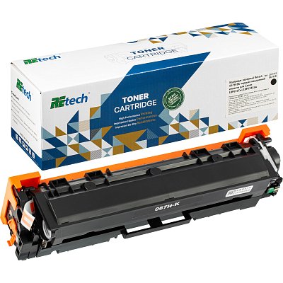 Картридж лазерный Retech 067H BK чер. пов. емк. для Canon LBP631Cw/LBP633Cdw