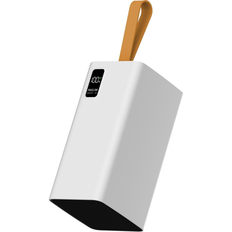 Внешний аккумулятор PERO PB10 60000 mAh, Li-Pol, output USB-C + 4USB-A, белый