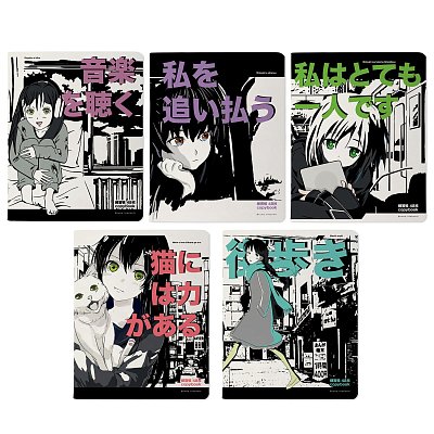 Тетрадь общая А5.48л, клетка, скреп, MANGA ANIME. CITY,5шт/уп,7-48-1245/5