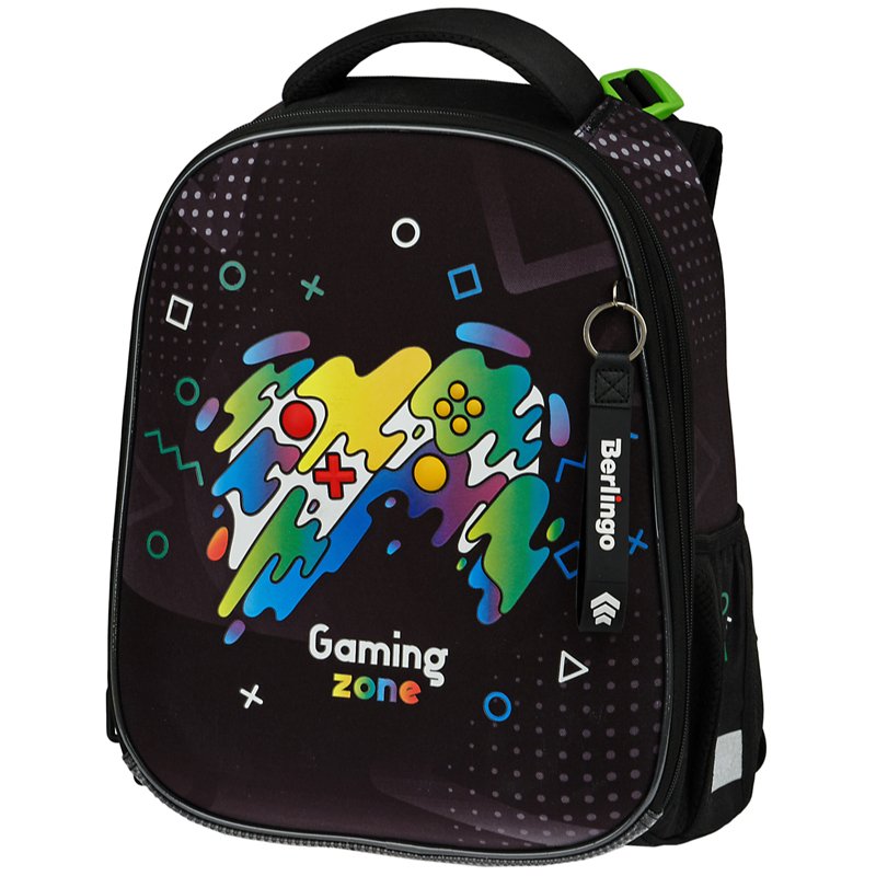 превью Ранец Berlingo Expert Max «Gaming Zone» 37×28×16см, 2 отделения, анатомическая спинка, дождевик в комплекте