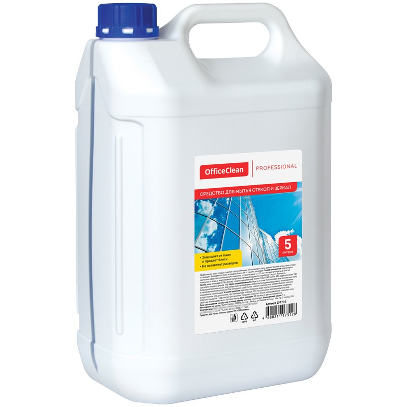 превью Средство для мытья стекол и зеркал OfficeClean Professional, 5л, канистра