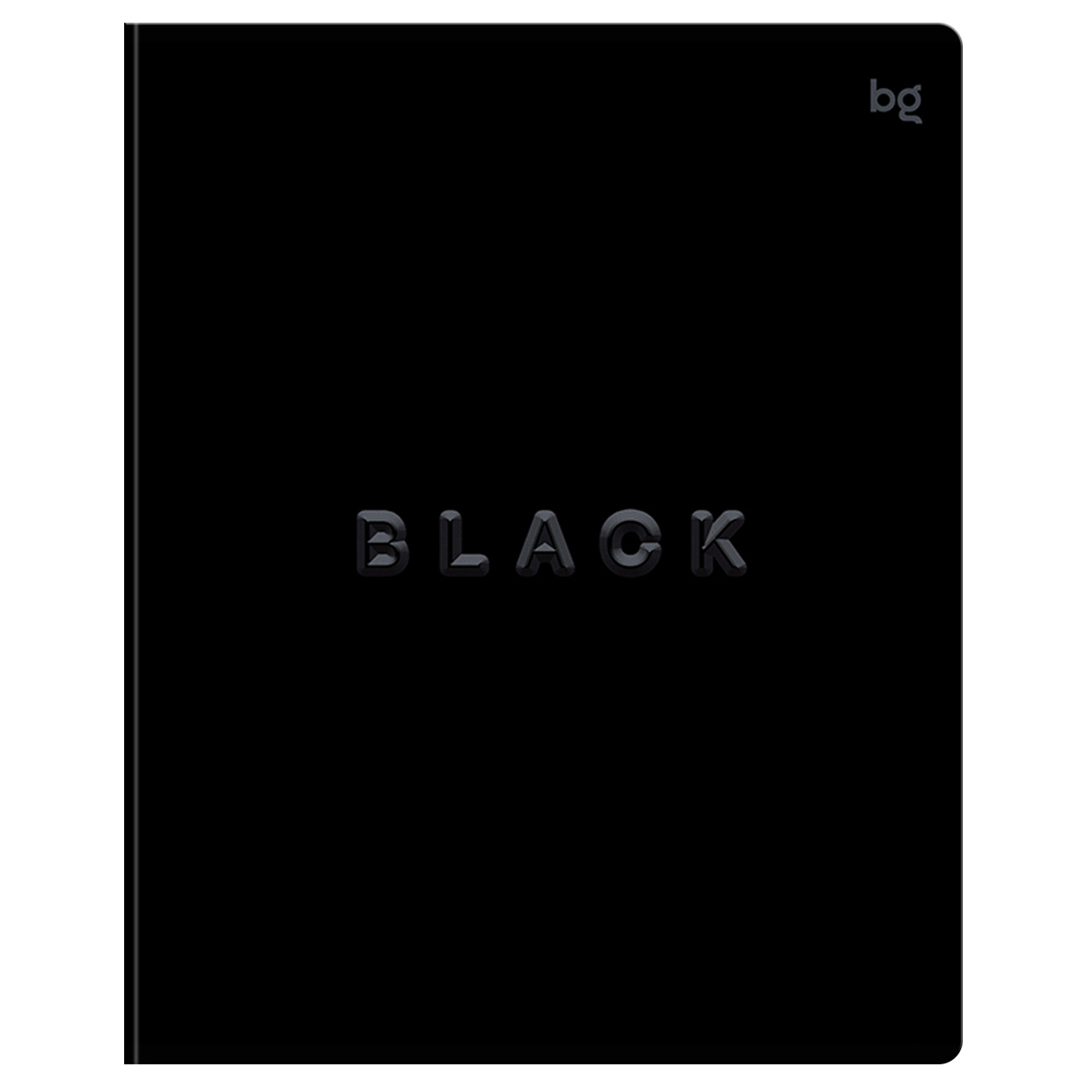 Тетрадь 48л., А5, клетка BG «Just Black», soft-touch ламинация, выб. лак