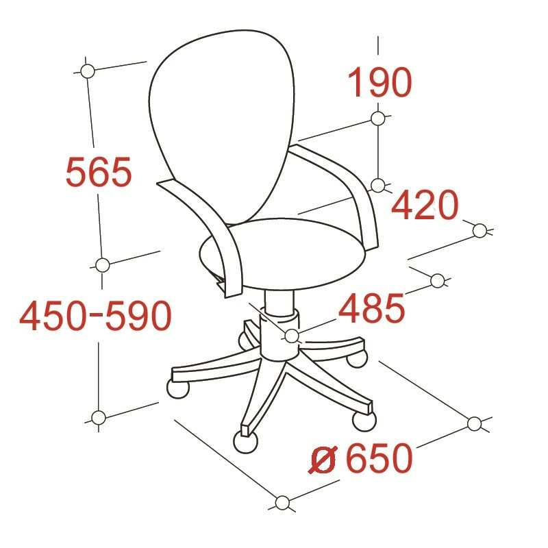 Кресло офисное Easy Chair 225 PTW черное/серое (искусственная кожа/сетка/метал)
