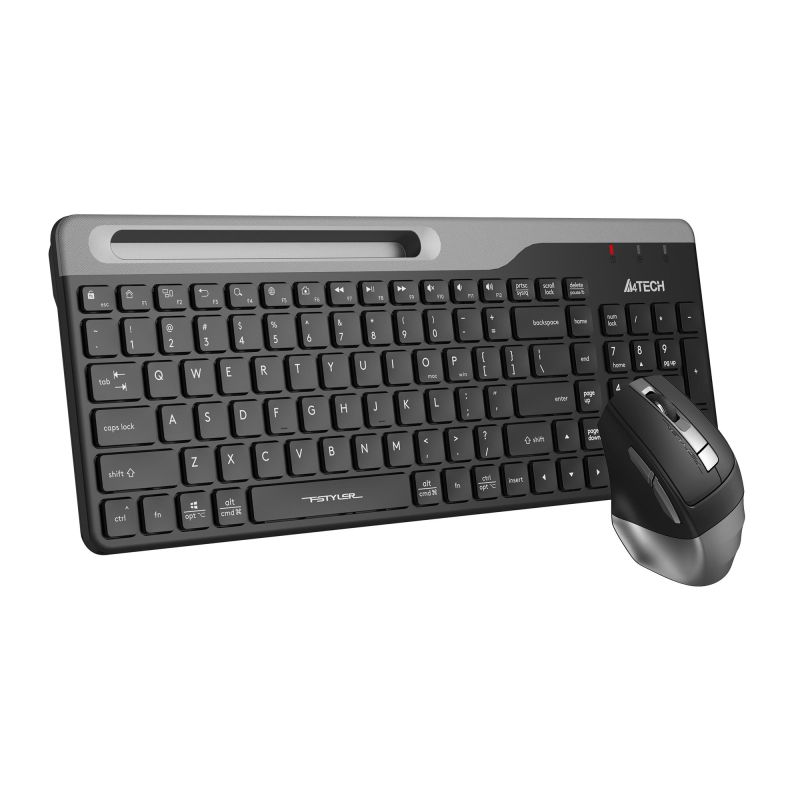 Набор клавиатура+мышь A4Tech Fstyler (FB2535C SMOKY GREY)клав, мышь:черн/сер