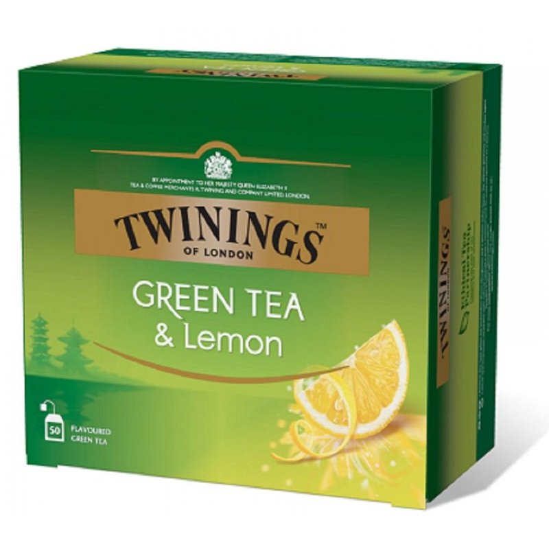 Чай Twinings Green tea & Lemon зел. 50 пак/уп арт. 12814 - купить в ...