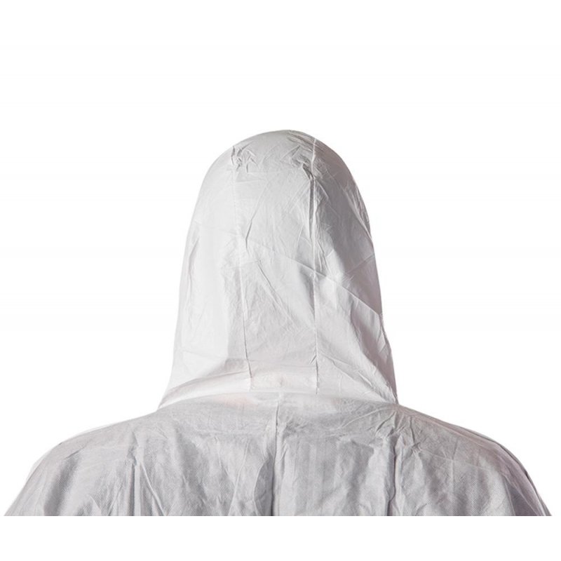 Комбинезон одноразовый с капюшоном JPC60 белый (размер 50, M)