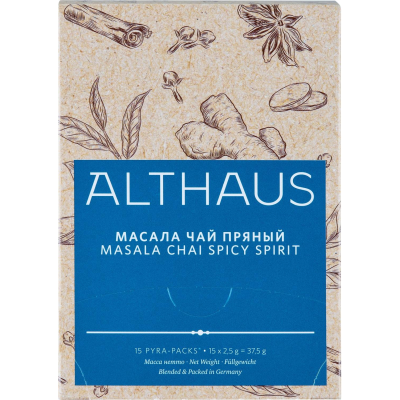 Чай Althaus BIO Masala Chai Spicy Spirit черный в пирамидках 15 x 2.5 г