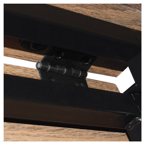 Стол на металлокаркасе BRABIX «LOFT CD-001», 800×440х740 мм, складной, цвет морёный дуб