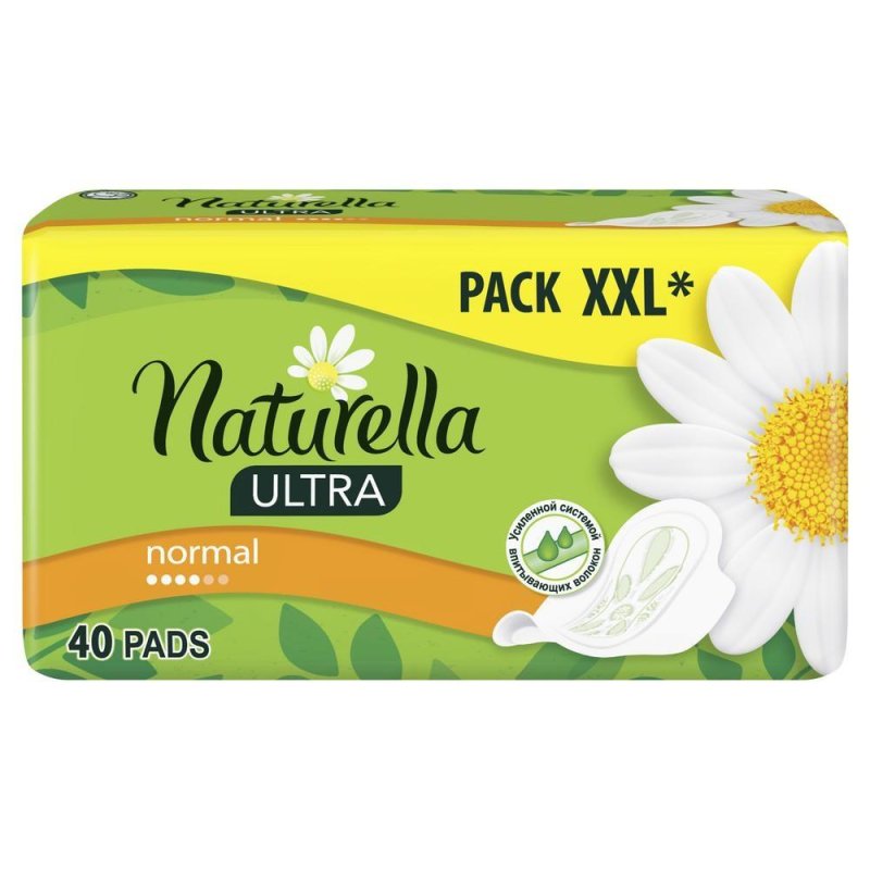 Прокладки женские гигиенические Naturella Ultra Camomile Normal Quatro (40 штук в упаковке)