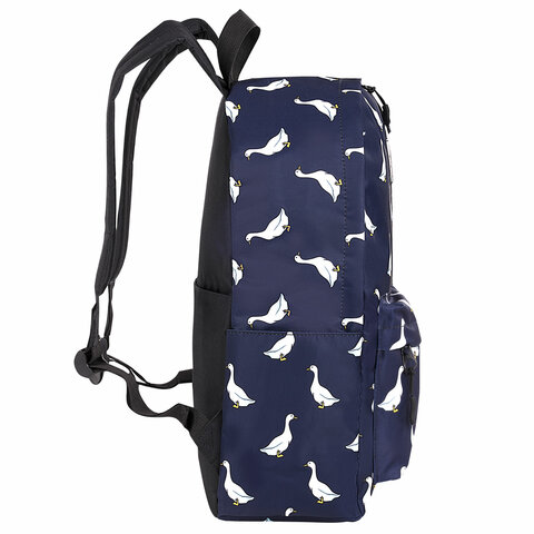 Рюкзак BRAUBERG POSITIVE универсальный, карман-антивор, «Ducks», 42×28х14 см