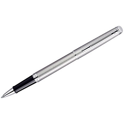 Ручка-роллер Waterman «Hemisphere Stainless Steel PT» черная, 0.8мм, подарочная упаковка